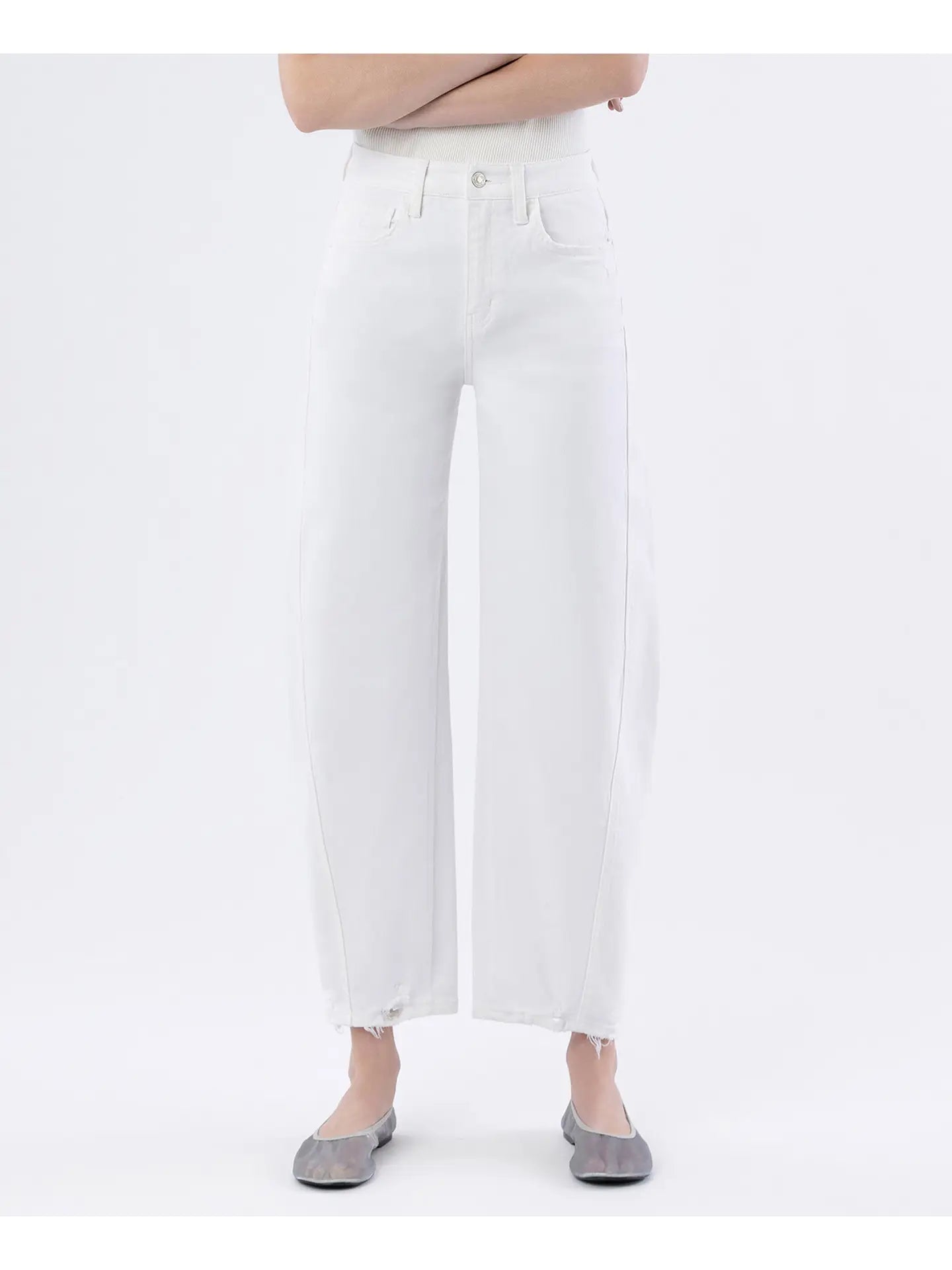White Barrel Jeans
