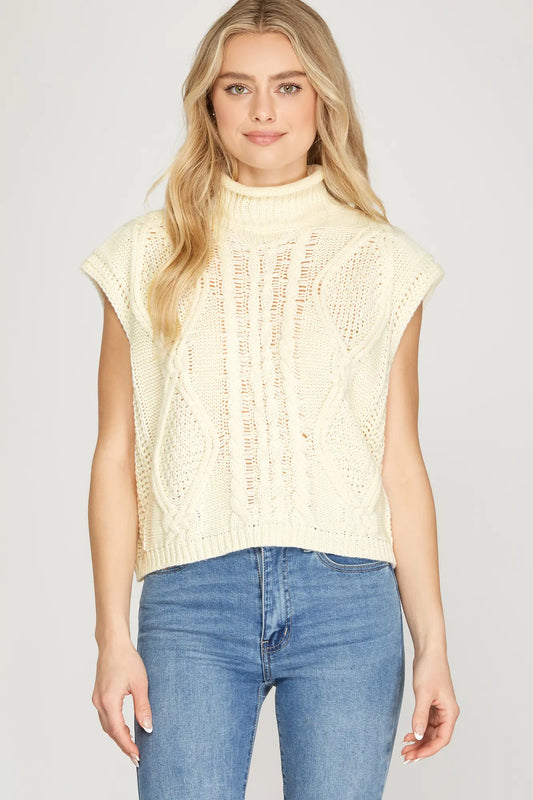 Cream Sweater Vest