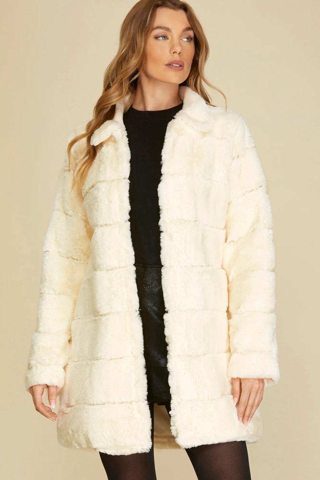 Ivory Fur coat
