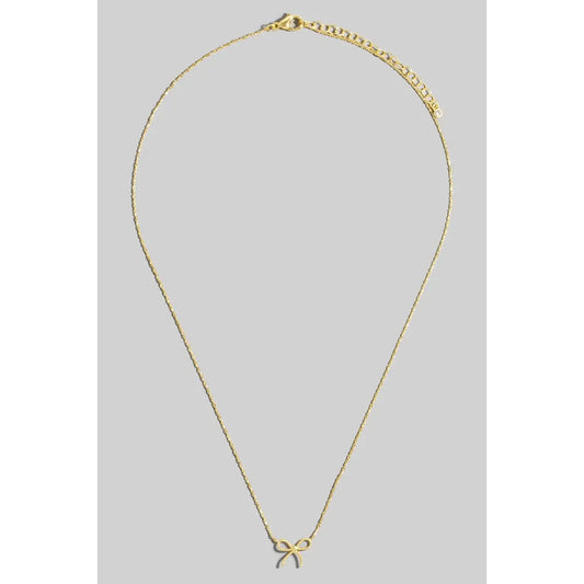 Dainty Bow Necklace