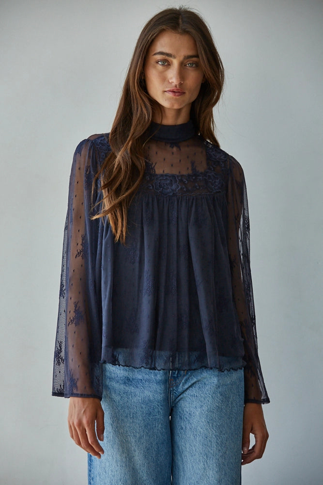 Moonlit Lace Top
