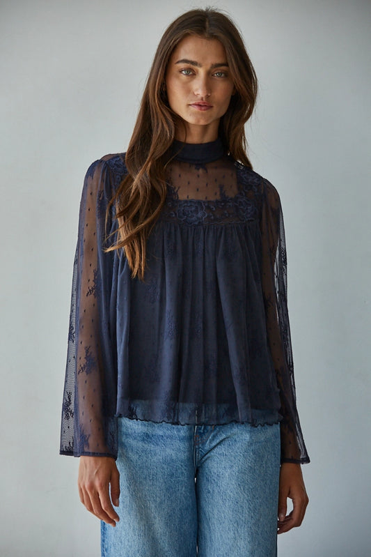 Moonlit Lace Top