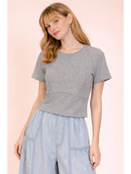 Grey Mineral Wash Top