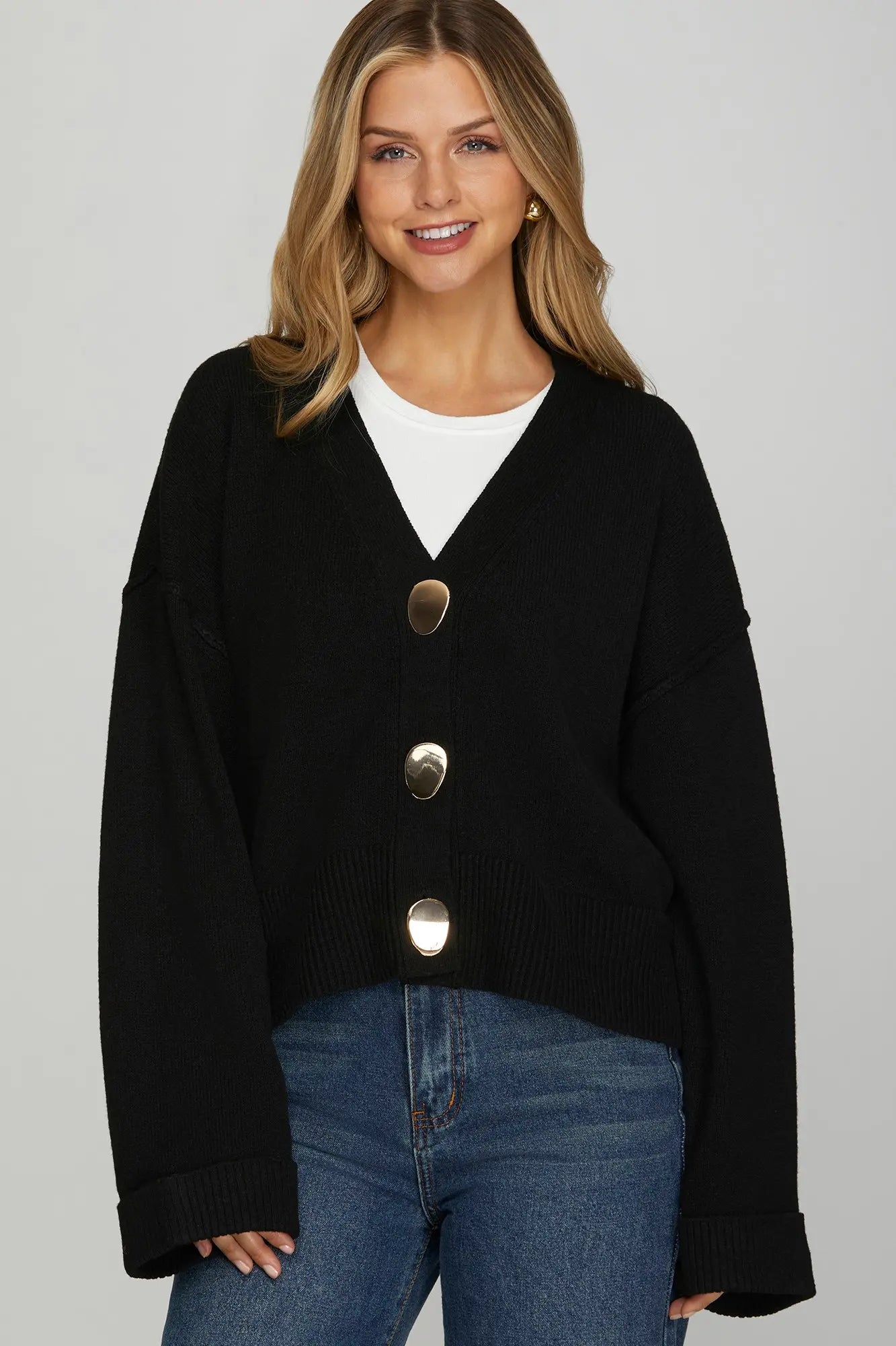 Polished Knit Cardigan