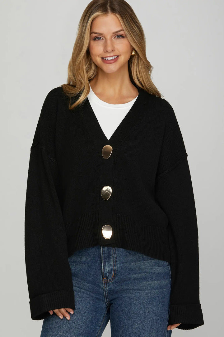 Polished Knit Cardigan