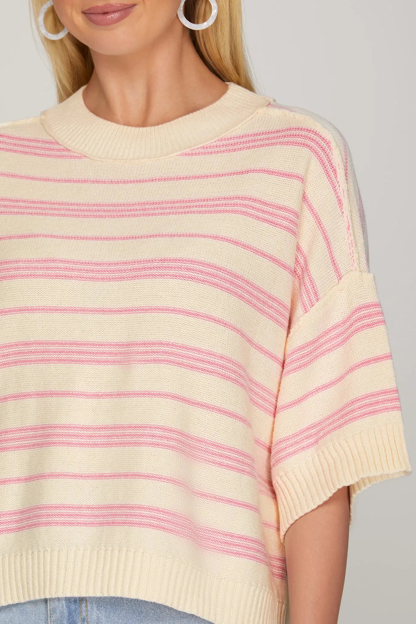 Blush Stripe Top