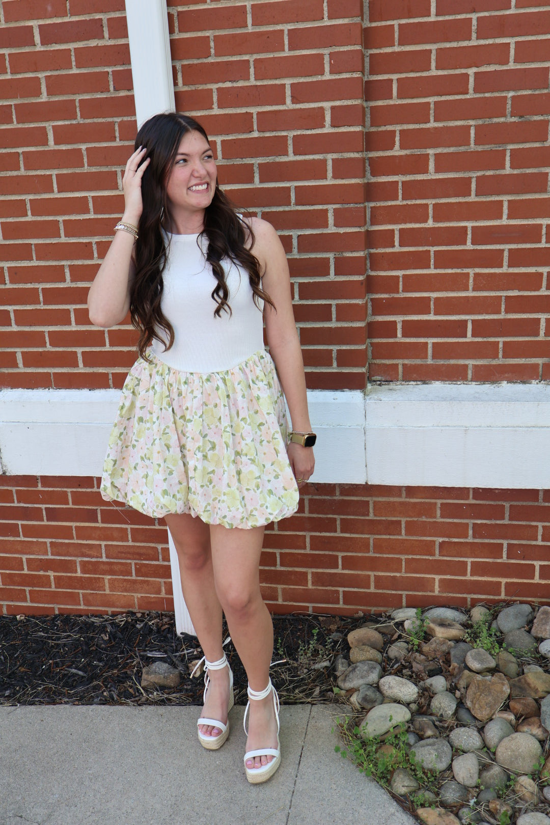 Floral Ballon Dress