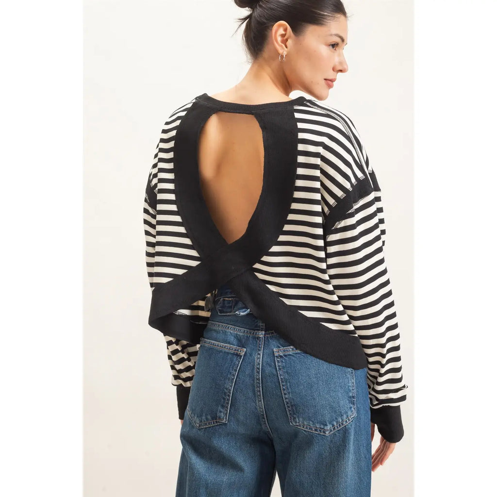 Back At It Stripe Top
