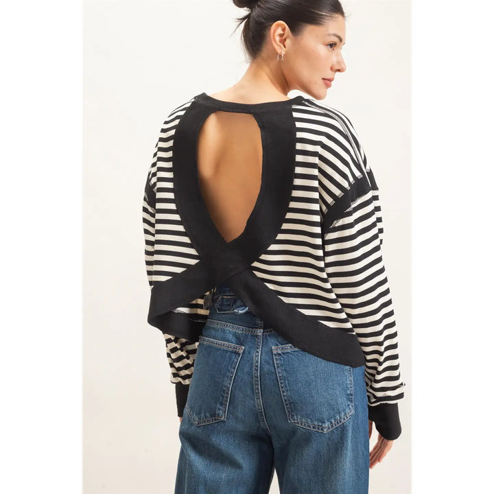 Back At It Stripe Top