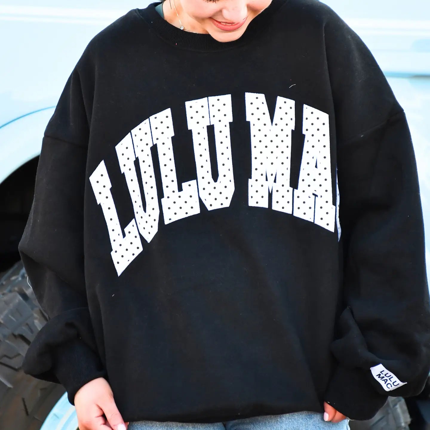 LuluMac Black Polka Dot Sweatshirt