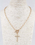 Gold Cross Toggle