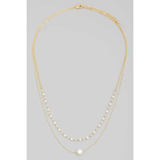 Layered Pearl Necklace