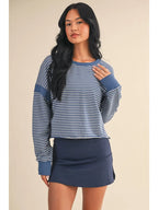 Stripe Cutout Top