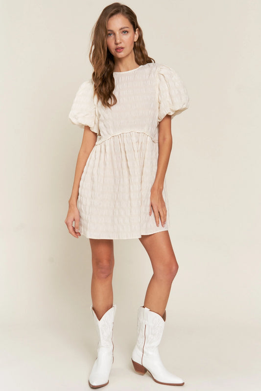 Ivory babydoll dress