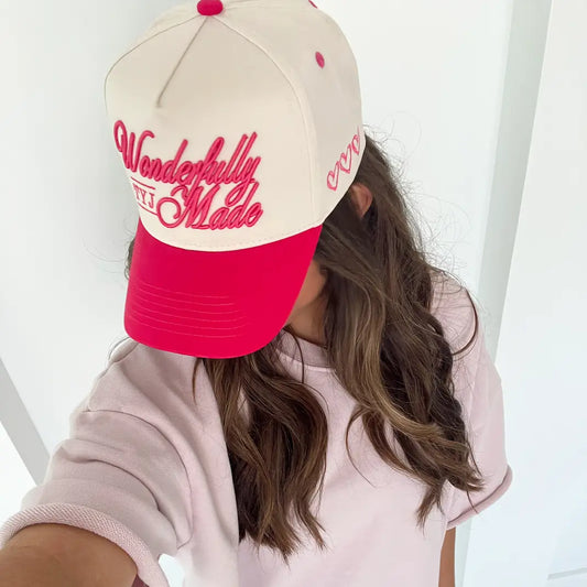 Wonderfully Made - Hot Pink Vintage Trucker Hat