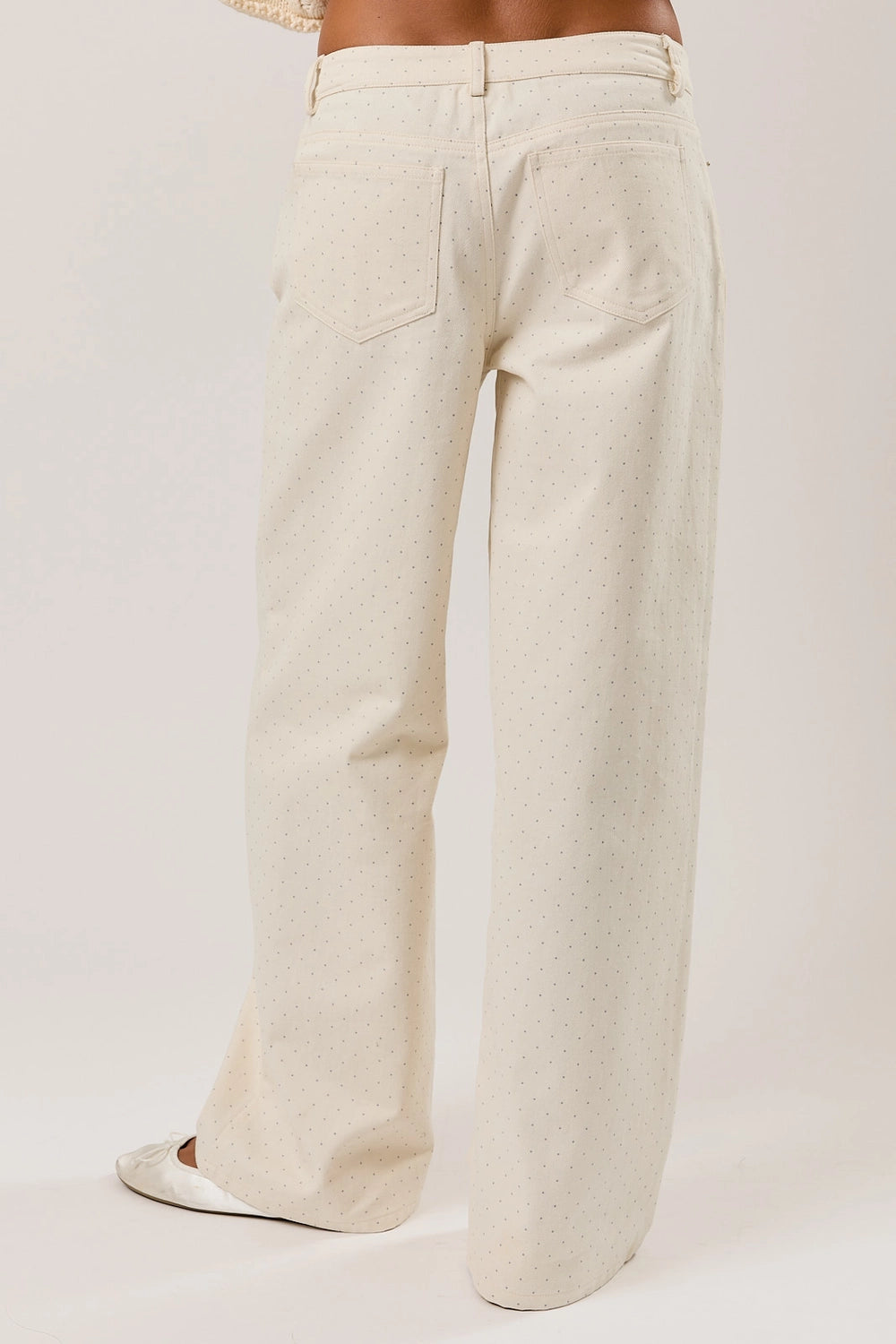 Polka dot wide-leg Pants