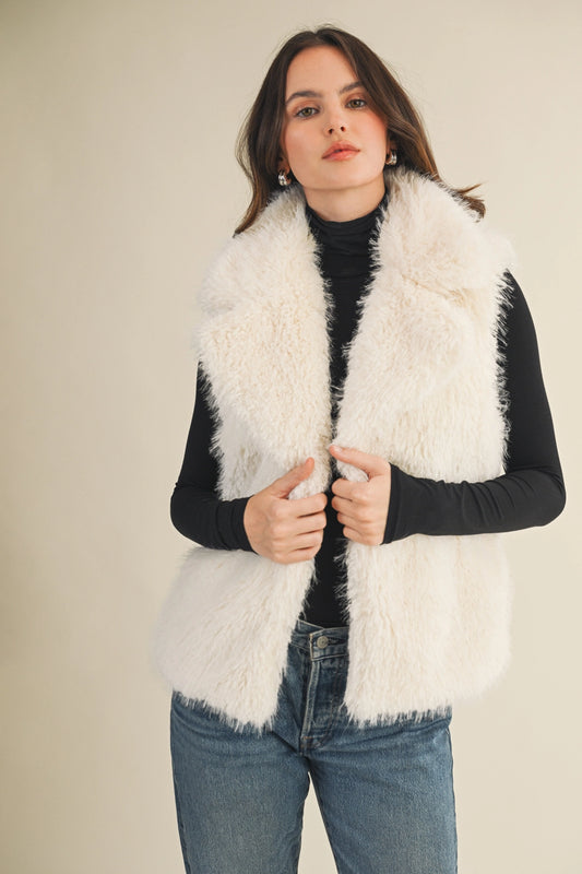 White Fur Vest