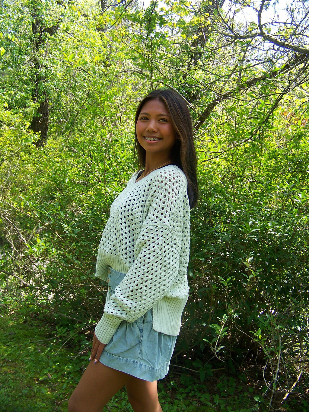 Mint Crotchet Top