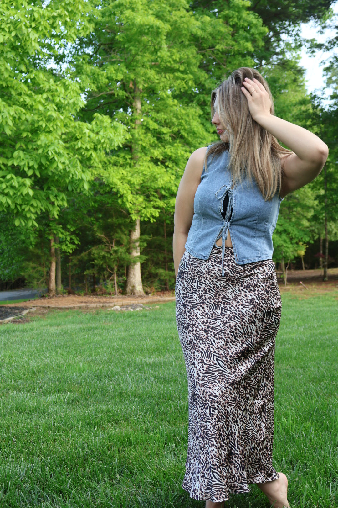 Iris Leopard Skirt