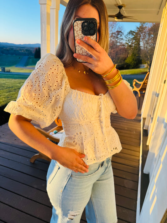 Classic Eyelet Top