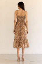 Floral Print  Midi Dress