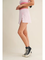 Pink Contrast Skirt