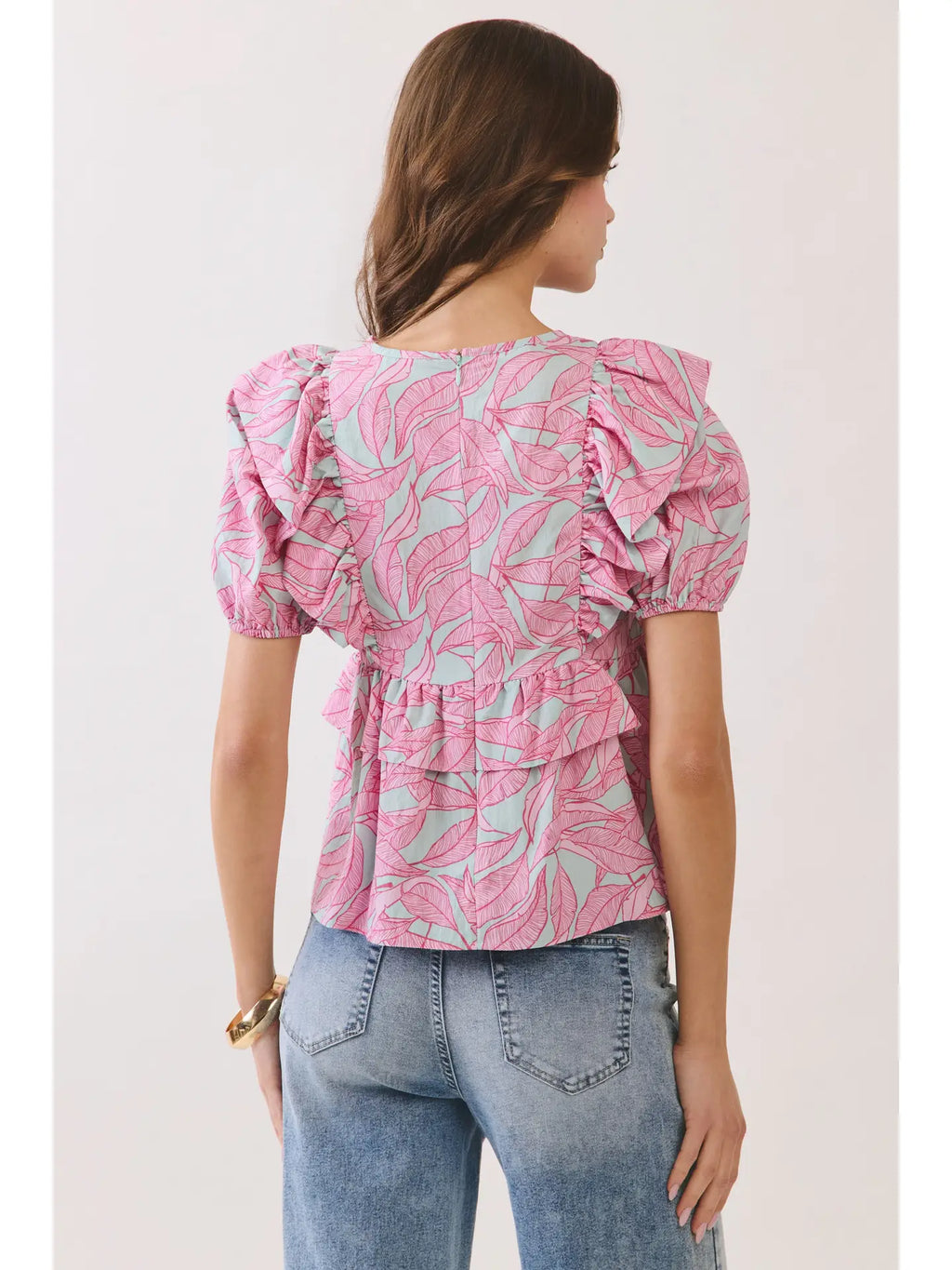 Pink Palms Top