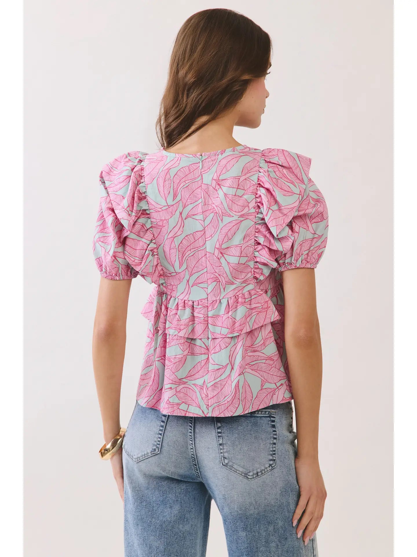 Pink Palms Top