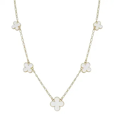 White Clover NEcklace