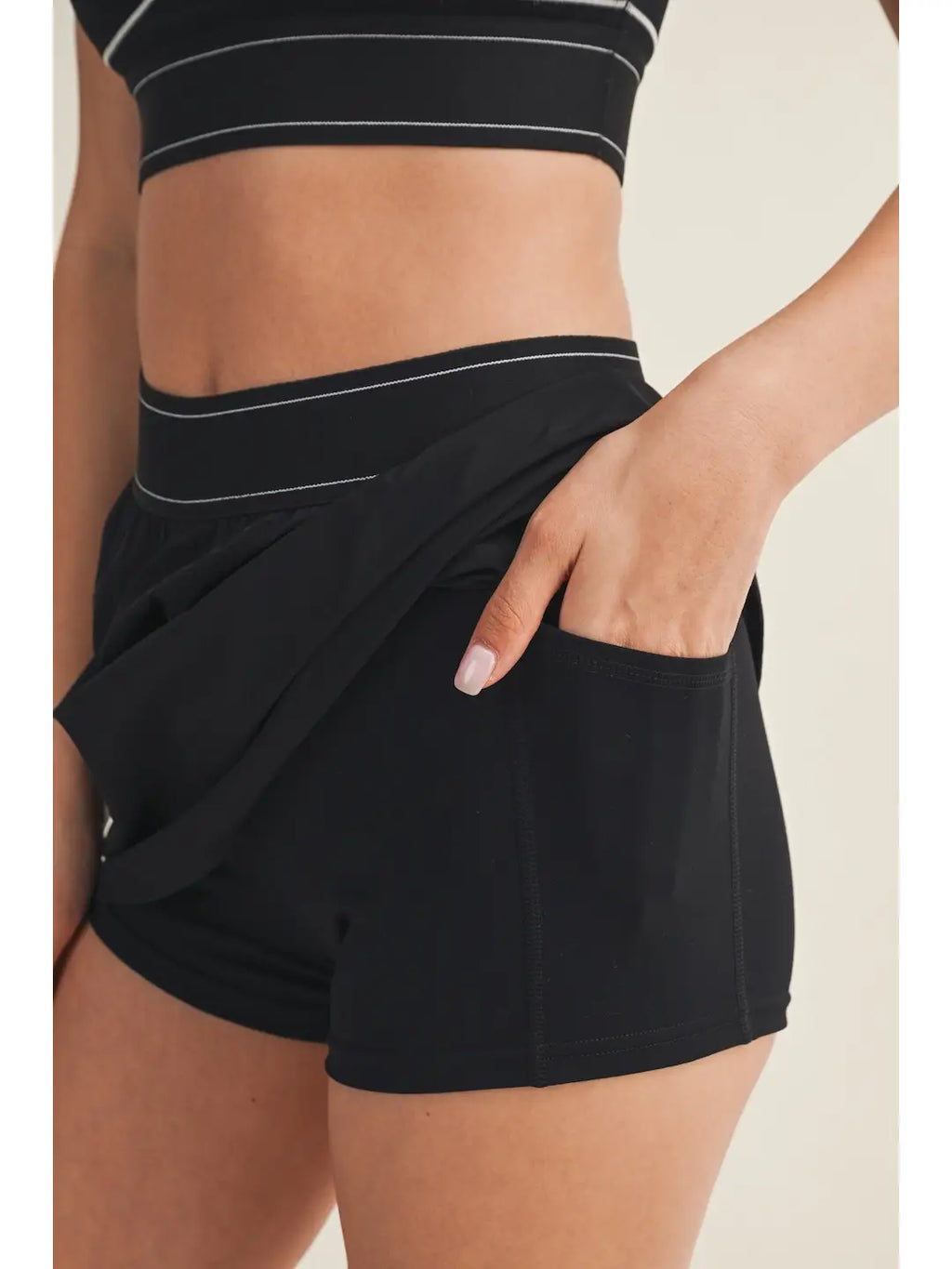 Black Athletic Skort