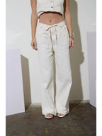 Ivory Drawstring Pants