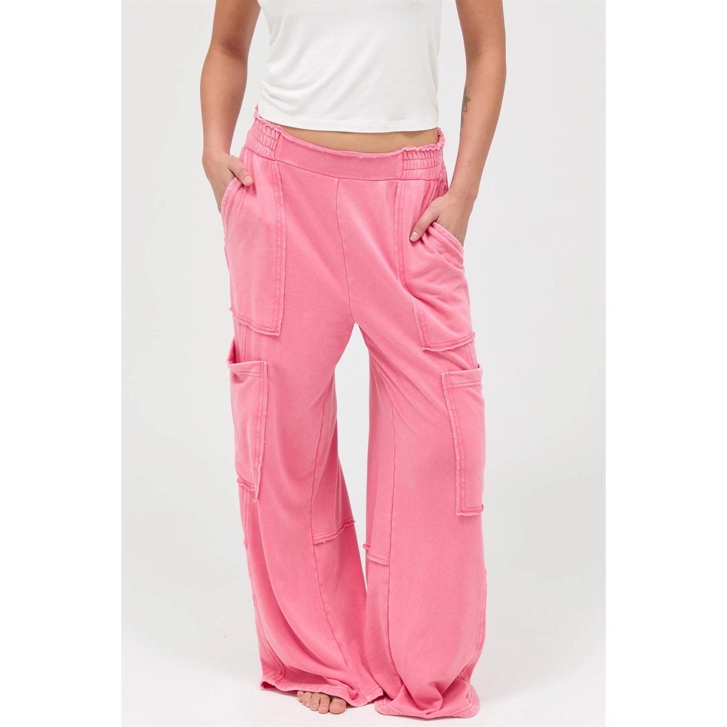 Washed Cargo Lounge Pants