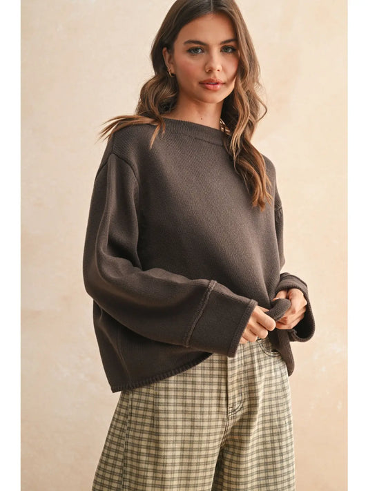 Braley Brown Sweater