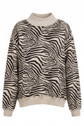 Zebra Mock-Neck