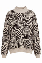 Zebra Mock-Neck