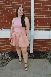 Mauve Ballon Dress