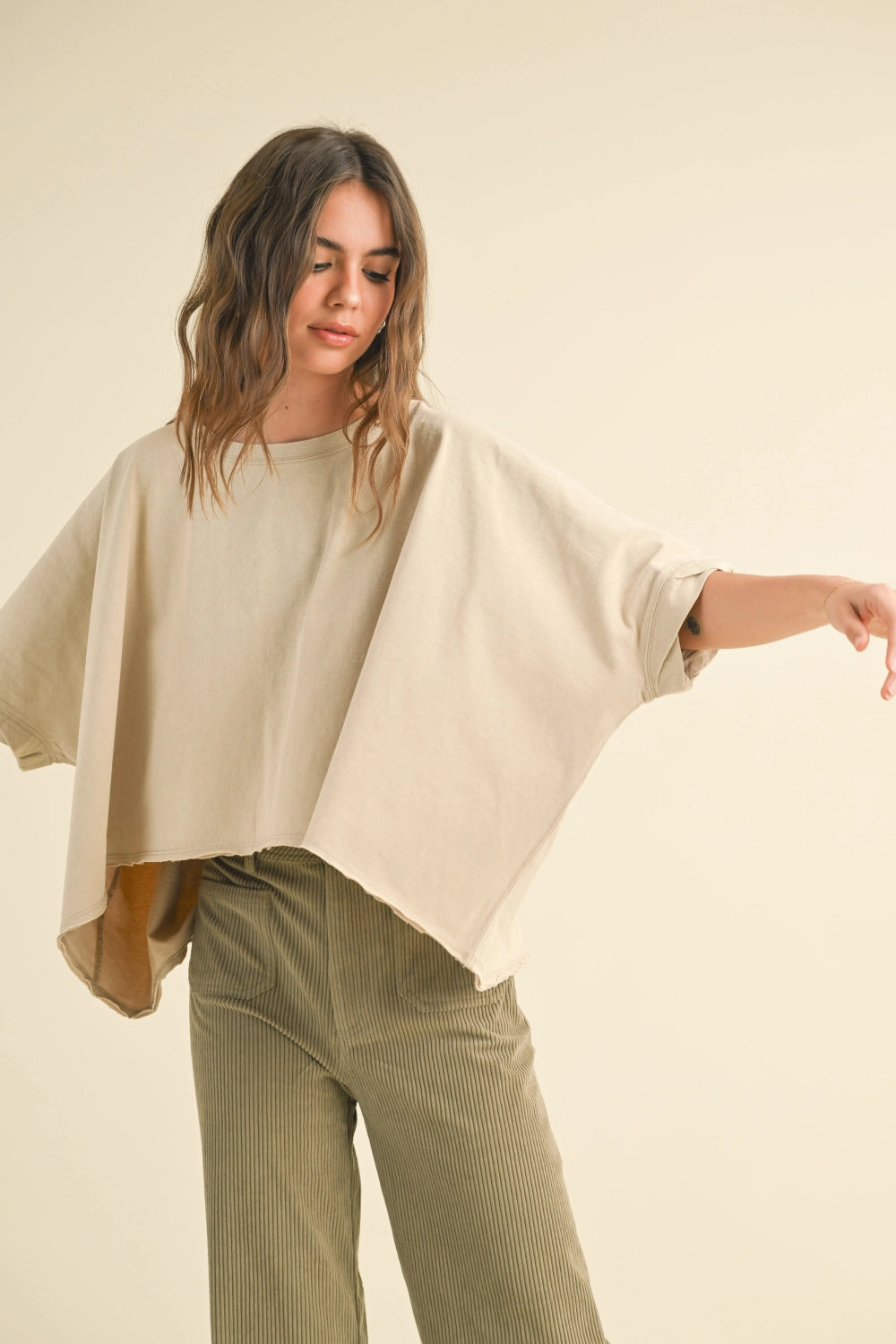 Oversized Basic Beige