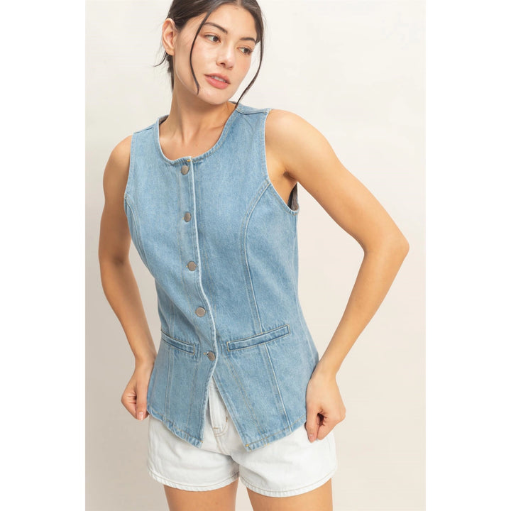 The Denim Staple Top