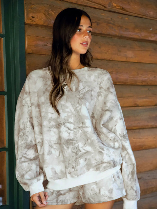 Avery Woodland Camo Crewneck