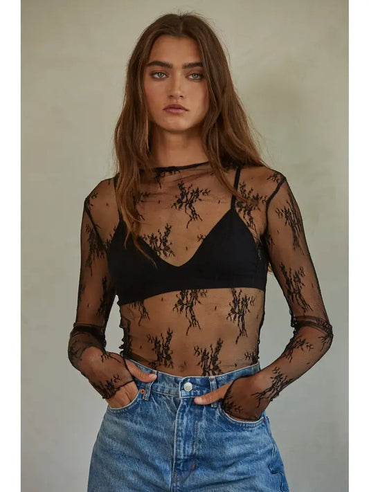 Aubrey Lace Top Knit