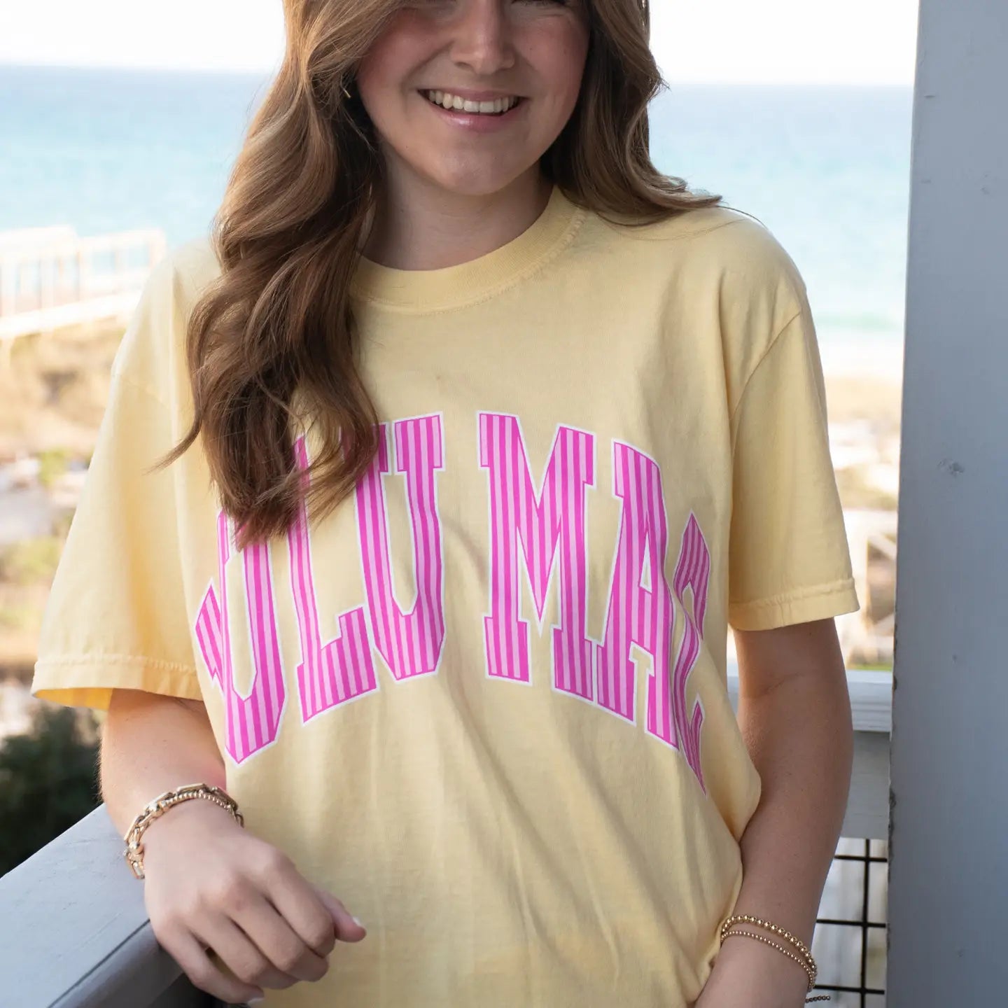 LuluMac Stripe Butter Tee