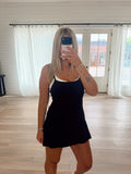 Black double layered Dress