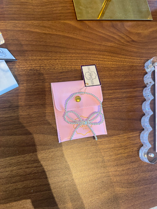 Silver with Pearl Bow Bracelet