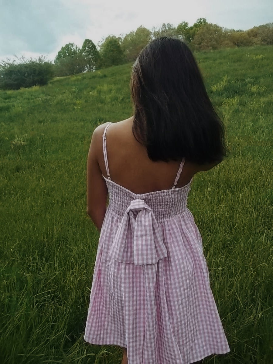 Pink Gingham Dress