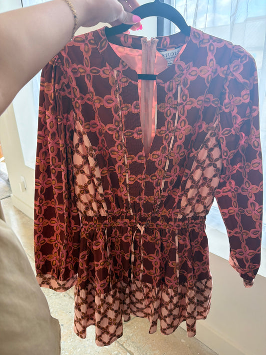 Color Block Mini Dress