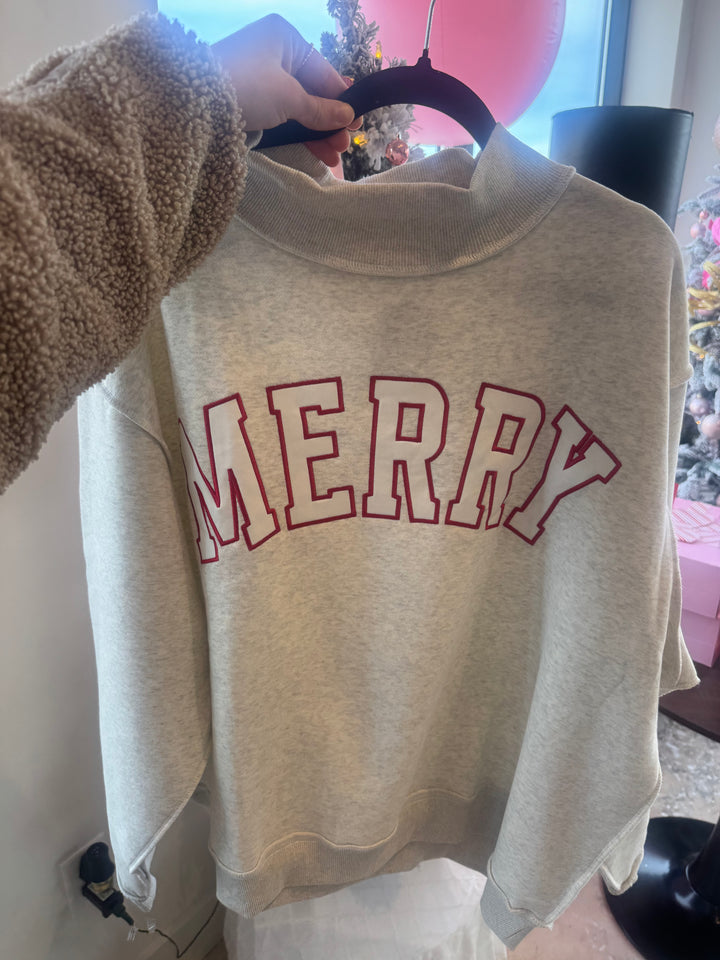 MERRY mockneck
