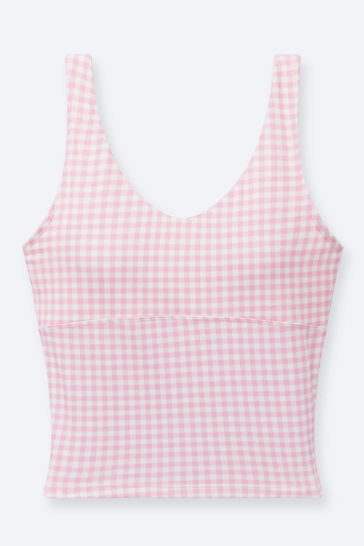 Happy Camper Pink Gingham Set