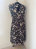 Black Floral Midi