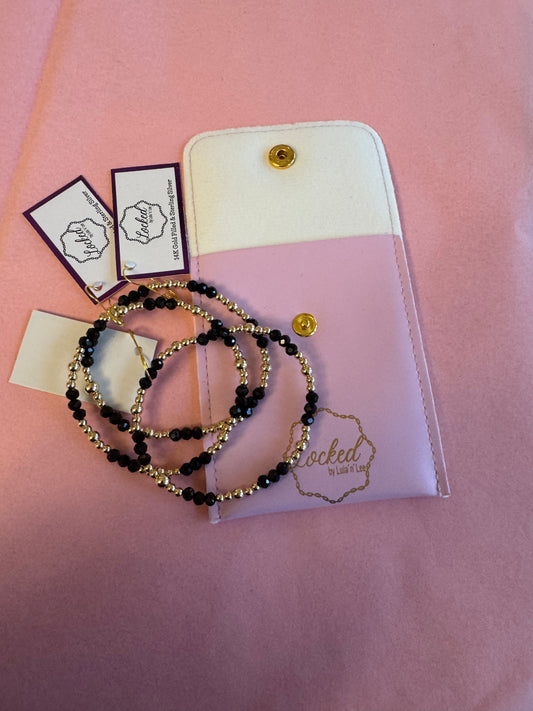 Gold and Black Crystals