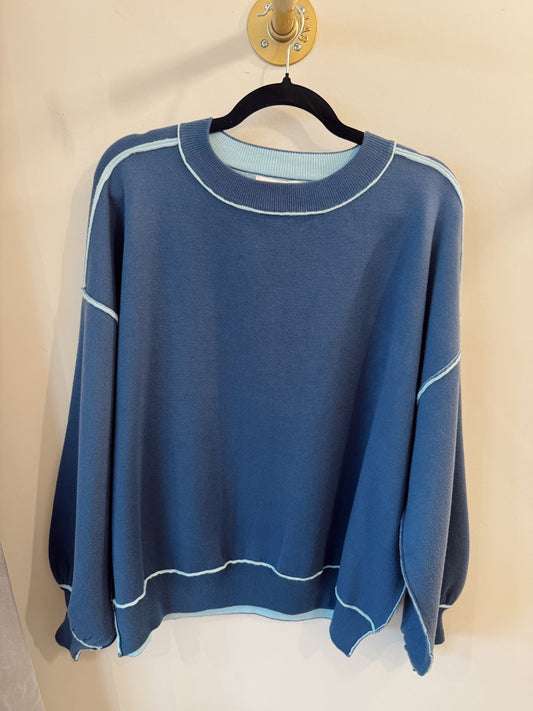 Dusty Blue Sweater